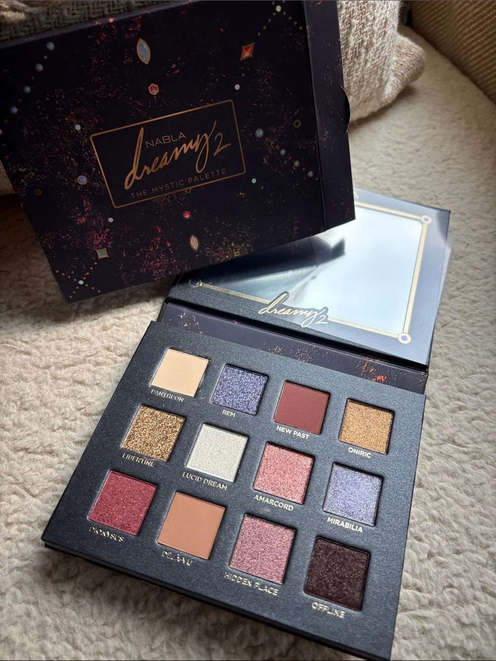 Nabla, Dreamy 2 Eyeshadow Palette - Purple and Gold, NWT